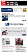 Optisch attraktiver, moderner und Ã¼bersichtlicher soll es sein: Das neue Layout unserer AUTOMOBIL PRODUKTION-Newsletter.
