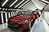 Die Mazda-Fahrzeugmontage im japanischen Hofu Werk Nummer 2 in Yamaguchi.