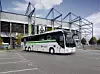 Der Mannschaftsbus von Borussia Mönchengladbach