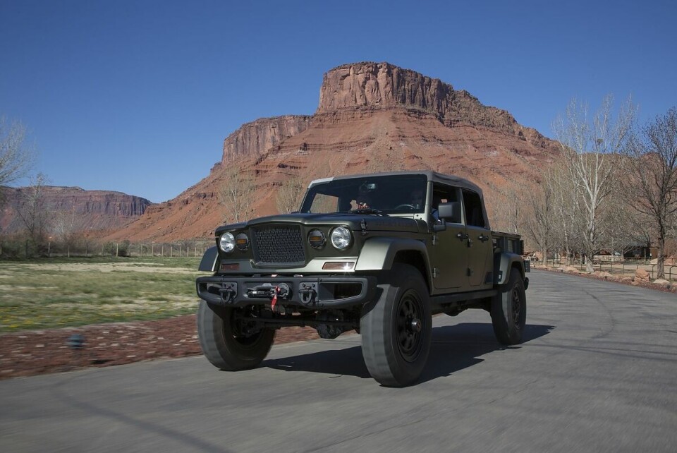 Der neue Wrangler, inklusive Pick-Up, wird 2018 erscheinen.