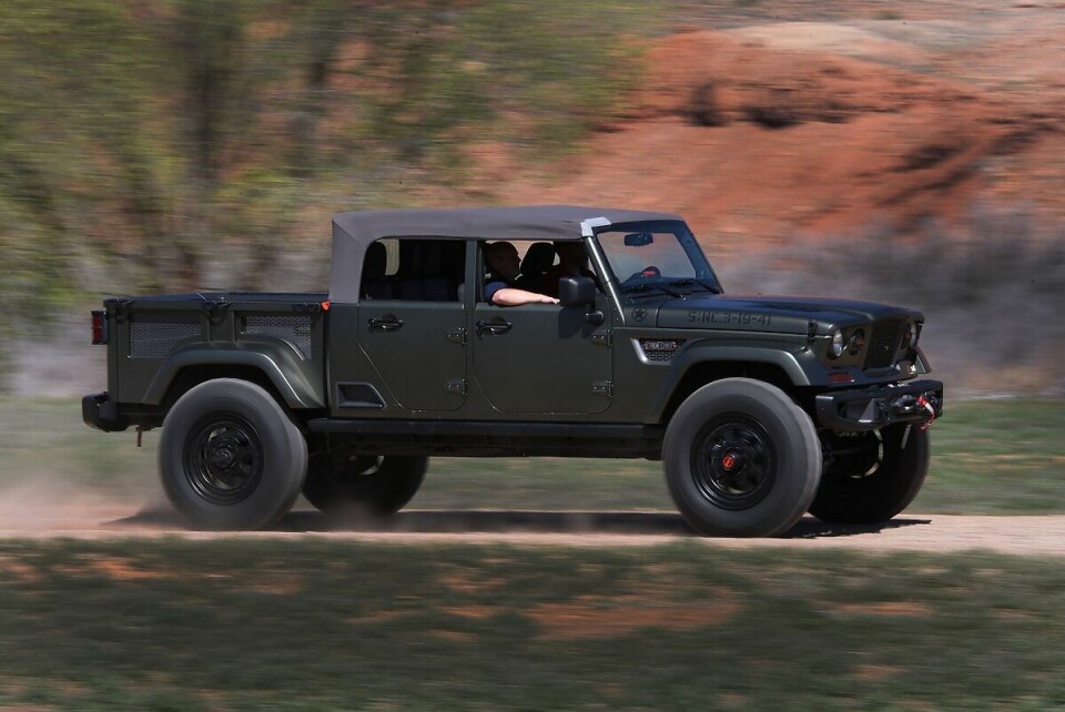 Der Jeep Crew Chief 715 Concept lässt sich leicht beherrschen.