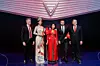 David Lyon, Director of Design VinFast, Miss Vietnam, VinFast-Chairwoman Le Thi Thu Thuy, David Beckham and James DeLuca CEO VinFast