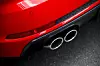 Audi S4 - die Hälfte der vierflutigen Auspuffanlage.