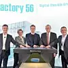 Die Grundsteinlegung für die Produktionshalle „Factory 56“ im Mercedes-Benz Werk Sindelfingen erfolgte mit hochrangigen Vertretern aus Politik und Wirtschaft.