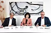 Stefan Pierer, Grace Wang, Klaus Rinnerberger (v.l.n.r.) bei der Unterzeichnung der Vereinbarung.