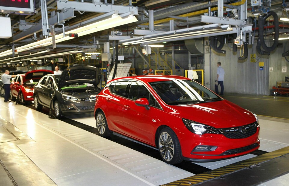 Der neue Astra beschert dem Opel-Werk in Gliwice einen deutlichen Prdouktionszuwachs. Opel_Produktion_Gliwice