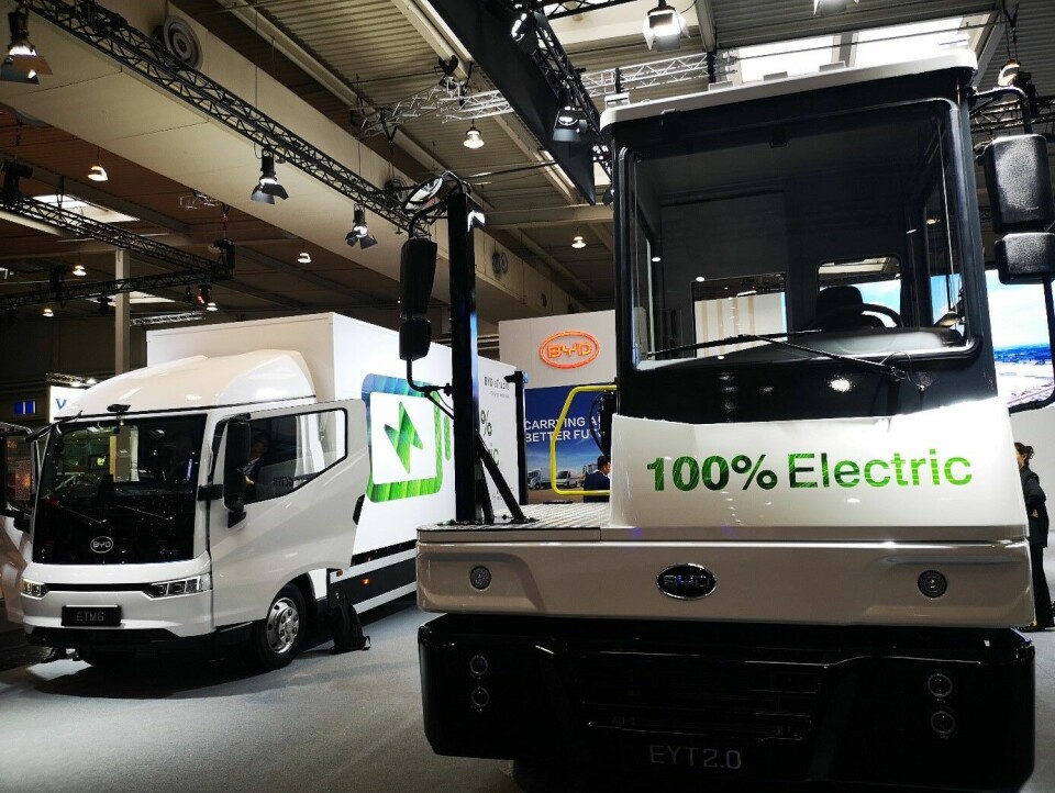 Chinesische Hersteller wie BYD machen auf der IAA 2024 einen Großteil der Aussteller aus. BYD auf der IAA 2024