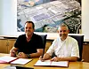 Markus Schäfer (Mitglied des Bereichsvorstands Mercedes-Benz Cars, Produktion und Supply Chain) und Thomas Geier (Standortverantwortlicher Mercedes-Benz Werk Rastatt).