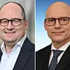 Lars Krause (links) und Michael Obrowski neue Vorstände bei Volkswagen Nutzfahrzeuge.
