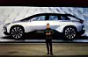 Der Faraday Future 91 bei einem Event in Las Vegas mit Chefdesigner Richard Kim