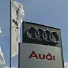 Audi-Flaggen und -Logo