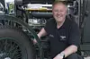 Frank Meakin an seinem Bentley Blower
