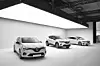 Renault E-Tech Modellpalette 2020: Clio (links), Captur (Mitte) und Megane Estate.