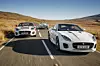 Jaguar XK120, F-Type Rallye Car und F-Type Chequered Flag