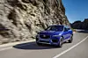 Blau ist eine von vier Farben des Jaguar F Pace 3.0 S First Edition.