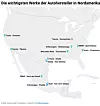 Die wichtigsten Standorte der Automobilhersteller in Nordamerika