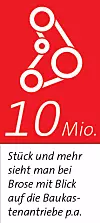10 Mio. Stück und mehr sieht man bei Brose mit Blick auf die Baukastenantriebe p.a.