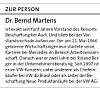 Kurzer Lebenslauf von Dr. Bernd Martens, Audi.