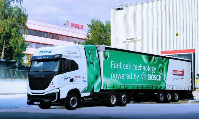 Bosch startet Betrieb von erstem eigenen Wasserstoff-Truck