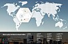 Weltkarte des industriellen Produktionsnetzwerks der Renault Group 2025 mit Standorten in zwölf Ländern. Markiert sind in Frankreich die Werke Batilly, Cléon, Dieppe, Douai, Flins, Le Mans, Maubeuge, Meyzieu, Ruitz, Saint-André-de-l’Eure und Sandouville, in Spanien Palencia, Sevilla und Valladolid, in Marokko Casablanca und Tanger sowie Oran in Algerien. Weitere Renault-Standorte befinden sich in Novo Mesto in Slowenien, Mioveni in Rumänien, Bursa in der Türkei, Chennai und Pune in Indien, Busan in Südkorea, Envigado in Kolumbien, Córdoba in Argentinien und Curitiba in Brasilien. Farbige Markierungen unterscheiden Fertigungsstandorte, Standorte für Kreislaufwirtschaft beziehungsweise Refactory-Aktivitäten und Logistikstandorte.