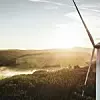 Windrad zur Erzeugung von Strom / Sustainability Twin sorgt für Nachhaltigkeit bei Schaeffler