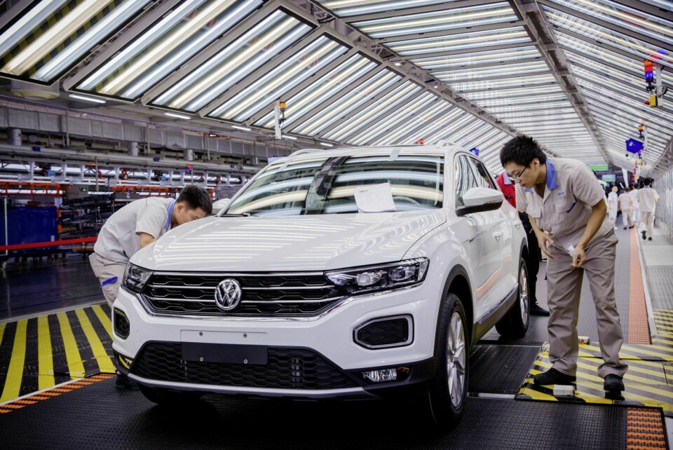 In der chinesischen Provinz Guangdong siedeln sich zahlreiche Autounternehmen wie Xpeng und VW an. Und profitieren von der Nähe zueinander. Volkswagen-Werk in Foshan / Guangdong: Hier gehen Volkswagen und Xpeng Hand in Hand