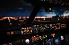 Cockpit im Flugzeug