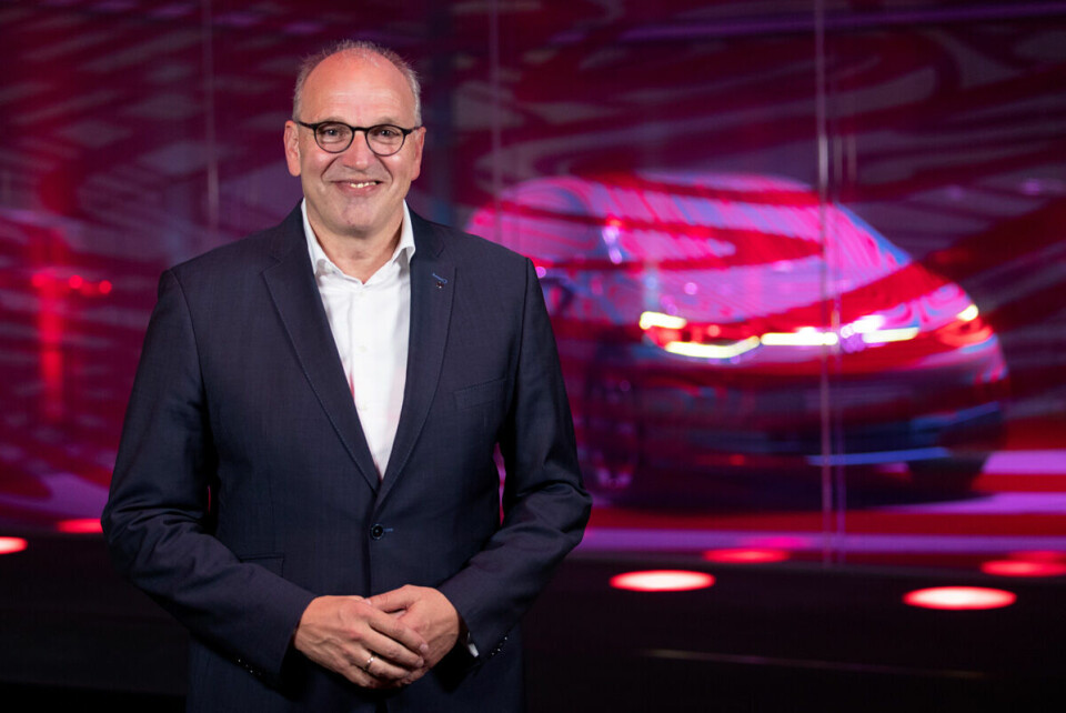 VW-Vertriebsvorstand Jürgen Stackmann beim Pre-Booking Event für den VW ID.3 im Mai in Berlin: Das Modell wird auf der Automobilausstellung IAA im September vorgestellt. VW-Vertriebsvorstand Jürgen Stackmann