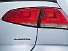 Volkswagens Logo 'Bluemotion' am Golf TDI.