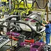 Ein BMW i3 in der Produktion des Werkes Leipzig