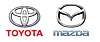 Logo von Toyota und Mazda