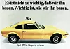 Werbung aus den 1970s für den Opel GT.