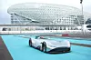 Mercedes Vision EQ Silver Arrow auf der Rennstrecke in Abu Dhabi