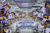 Die Produktionslinie von FAW-Volkswagen in China.