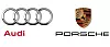 Audi und Porsche Logo